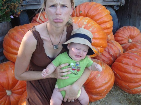 Crying Baby, Sad, Pumpkins