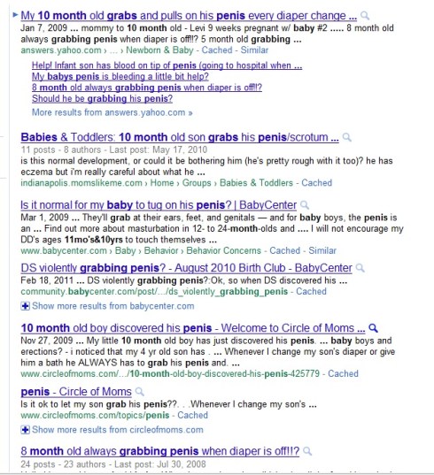 Self-grabbing Google results